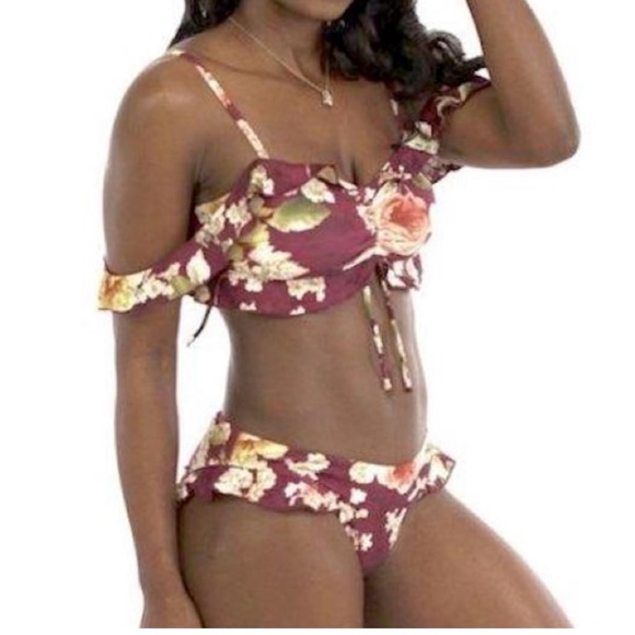 New with tags P2F (Power 2 the Flower) bikini size Large. - Picture 6 of 7